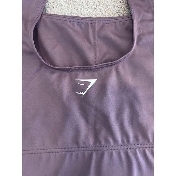 Gymshark Seamless Sports Bra Purple Medium Workout Fitness Tank Top SZ M - Picture 3 of 5